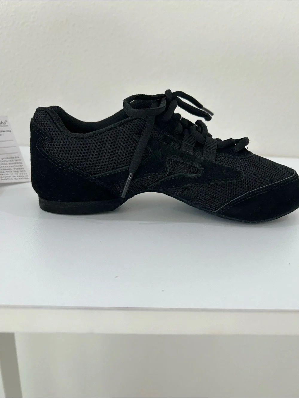 Sansha Salsette 1” V931M Jazz Lace-Up Dance Sneaker, Sz. Women 4, Men 2, Width M